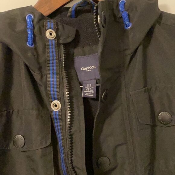 Gap Kids Boys Black Pea Coat Size Small - Picture 4 of 5